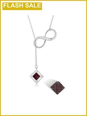 925 Sterling Silver Nano Bible Infinity Necklace 17.7-19"